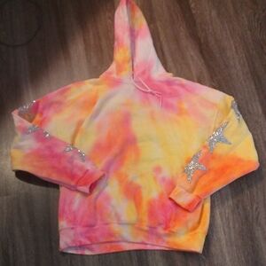 CARMAR- Tie Dye Shimmer Star Oversized Hoody Size M